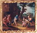 Putti jouant à colin-maillard