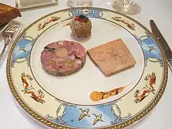 Dodine de canard et foie gras.