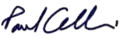Signature de Paul Cellucci