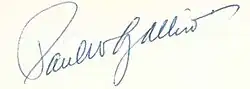 Signature de Paul Gallico