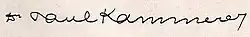 signature de Paul Kammerer