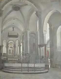 « Eglise d’Uzerche », 1904, huile sur toile, 90x71 cm. Collection privée.