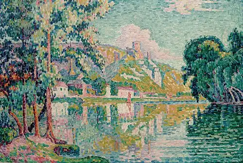 Les Andelys, Château-Gaillard.Paul Signac.