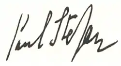 signature de Paul Stefan