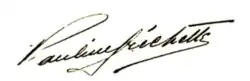 signature de Pauline Fréchette