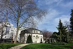 Le pavillon de l'Ermitage en hiver.
