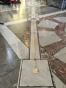 La ligne méridienne.