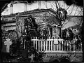 La tombe de Pávlos Melás, militaire grec impliqué dans le conflit macédonien, novembre 1904.