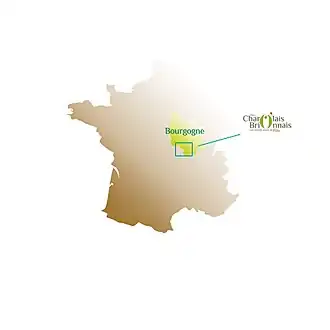 Localisation de Pays Charolais-Brionnais