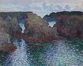 Claude Monet : Paysage à Port-Goulphar (1886), Art Institute of Chicago.