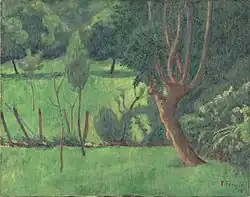 Paysage (1912), huile sur toile (56,5&nbsp;×&nbsp;72&nbsp;cm), Paris, musée d'Orsay.