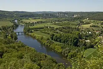La Dordogne vue depuis Domme.