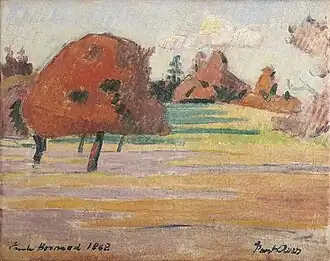 Émile Bernard, Paysage de Pont-Aven, 1888.
