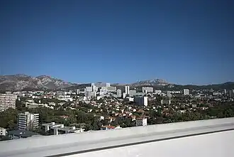 Paysage depuis la terrasse.