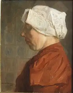 Paysanne Hollandaise, 1907, huile sur panneau.