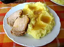 Accompagnement de rôti de porc.