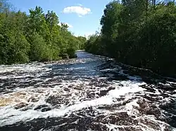 La Pedja en aval du barrage de Härjanurme .