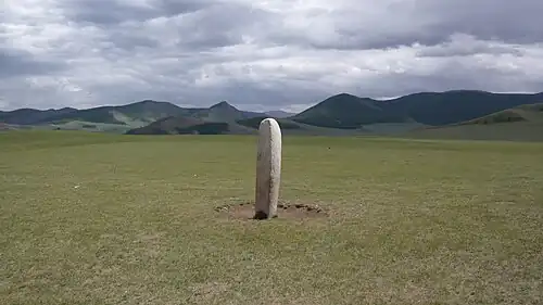 Pierre à cerfs dans le bassin de l'Orkhon.