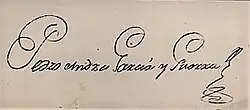 signature de Pedro Andrés Garcia Sobrecasa