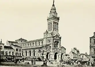 La basilique, avant la Première Guerre mondiale.
