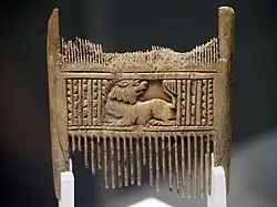 Peigne retrouvé à Dinogetia.