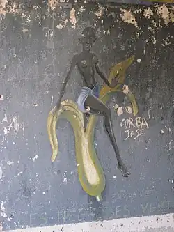 Peinture murale du camp des Fourches.