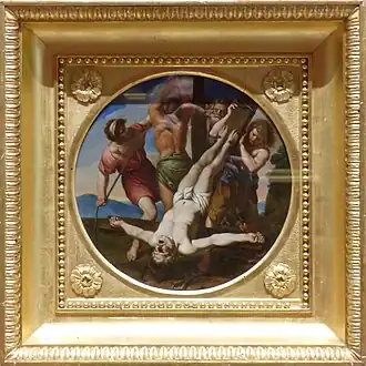 Le Crucifiement de saint Pierre, auteur anonyme (début XVIIe siècle) - musée Fabre, Montpellier.
