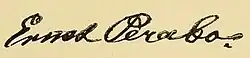 signature d'Ernst Perabo