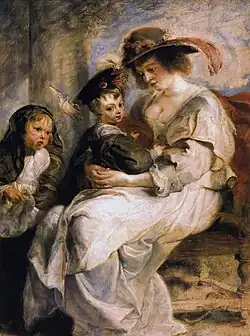 Hélène Fourment et ses enfants,Pierre Paul Rubens