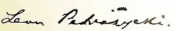 signature de Leon Petrażycki