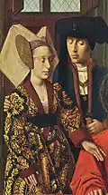 Couple en houppelande, vers 1440. (Petrus Christus)