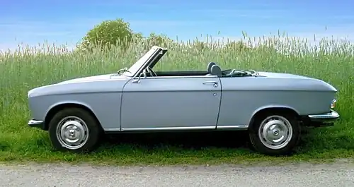 Cabriolet. vue latérale gauche