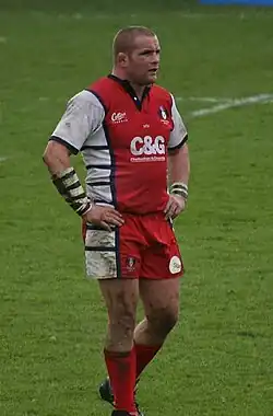 Photo en pied de Phil Vickery