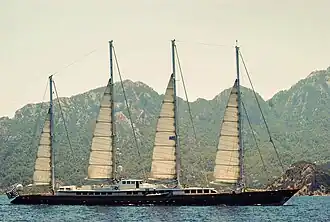 Photographie d'un voilier.