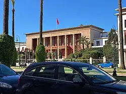 Place du lieu de réunion du Parlement du Maroc.