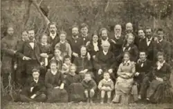 Photographie de la famille Reclus prise à Orthez en 1881