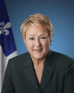 Pauline Marois qui deviendra première ministre du Québec de 2012-2014.