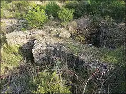 Fig.7 - Pièce 7 avec un mur incurvé (abside).