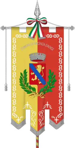 Drapeau de Piacenza d'Adige