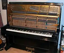 Pinao droit et mécanisme A. Schütz & Co.