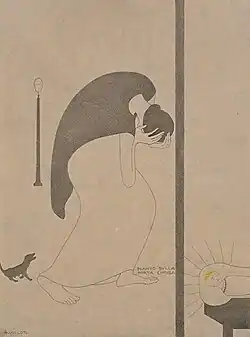 Pianto sulla porta chiusa (1915), encre sur vélin, Venise, Collection Peggy Guggenheim.