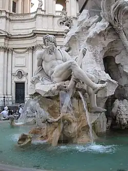 Statue représentant le Gange