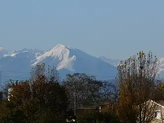 Vue depuis la plaine toulousaine.