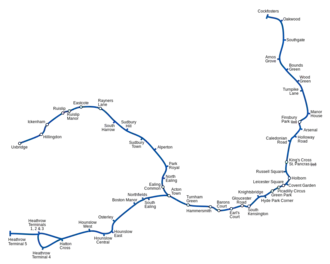 Voir la carte de la ligne.