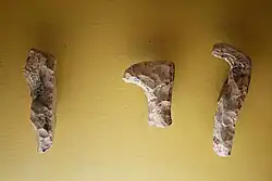 Pics-planes dits à crosse ou à crochet, Mésolithique final, trouvés à Beaugency