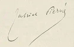 Signature de Gabriel Pierné