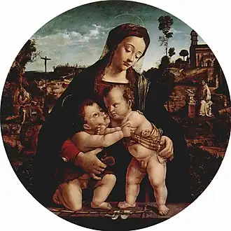 La Vierge à l'Enfant avec le jeune saint Jean de Piero di Cosimo.