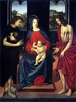 Sainte Conversation, v. 1480. Villa Medicea di Montevettolini.