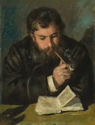 Claude Monet,par Renoir, 1872.