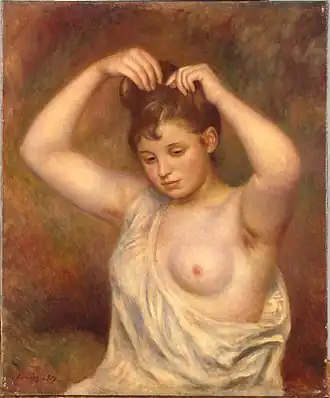 Auguste Renoir : Femme se coiffant (1887), musée de l'Ermitage